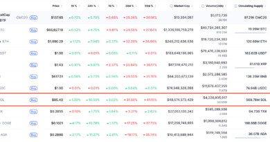 El precio de SOL ha aumentado un 10% en 24 horas